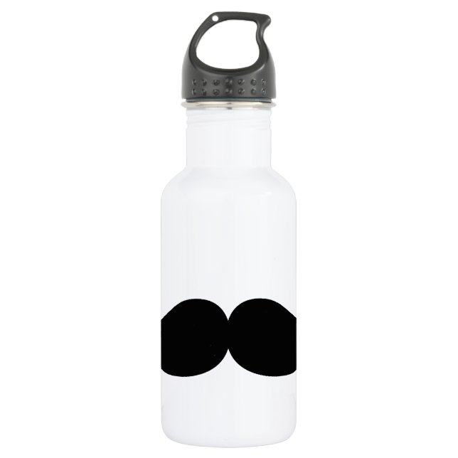 Bouteille D'eau En Acier Inoxydable Moustache (Devant)