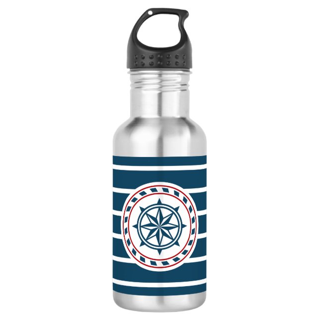 Bouteille D'eau En Acier Inoxydable Nautical design (Devant)