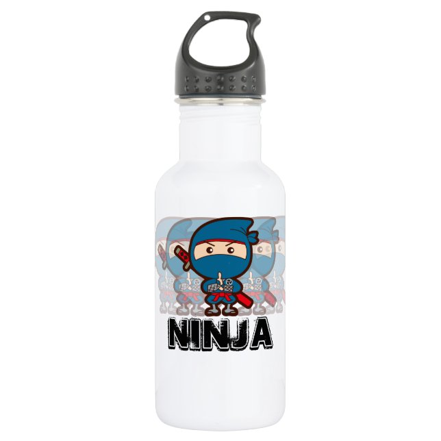 Bouteille D'eau En Acier Inoxydable Ninja Boy (Devant)