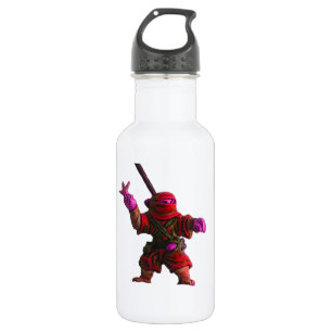 Bouteille D'eau En Acier Inoxydable Ninja en rouge