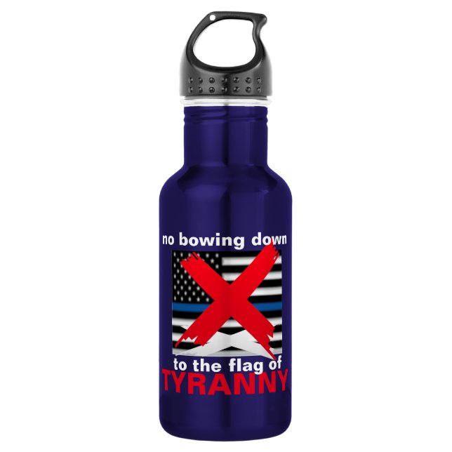 bouteille d'eau en acier inoxydable "NO BOWING DOW (Devant)