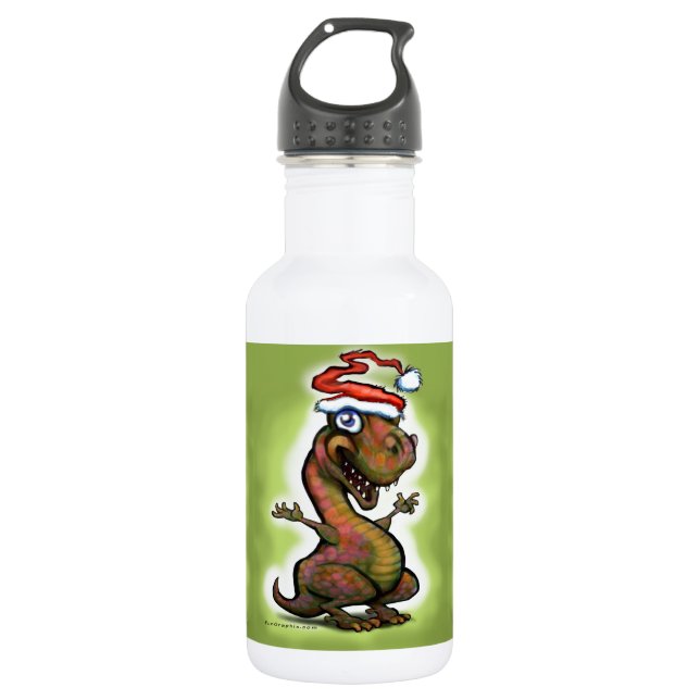 Bouteille D'eau En Acier Inoxydable Noël bébé T-Rex (Devant)