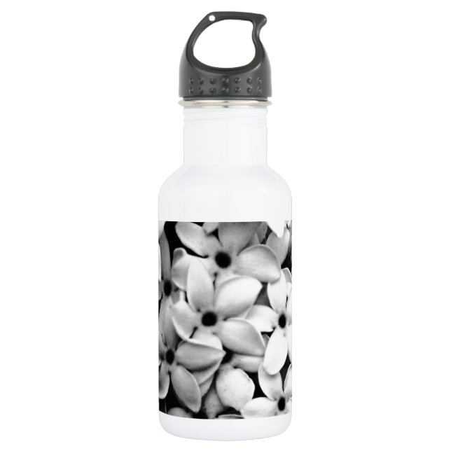 Bouteille D'eau En Acier Inoxydable Noir et blanc (Devant)