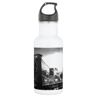 Bouteille D'eau En Acier Inoxydable Noir et blanc New York City