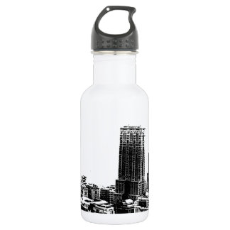 Bouteille D'eau En Acier Inoxydable Noir et blanc New York City