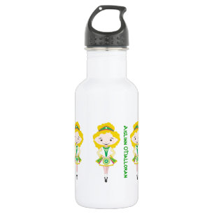 Bouteille D'eau En Acier Inoxydable Nom personnalisé irish dancing troupe cheveux blon
