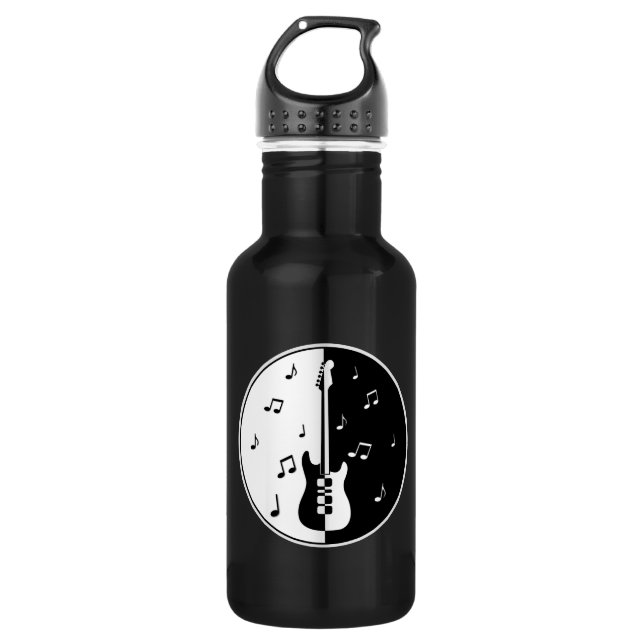 Bouteille D'eau En Acier Inoxydable Nuit guitare (Devant)