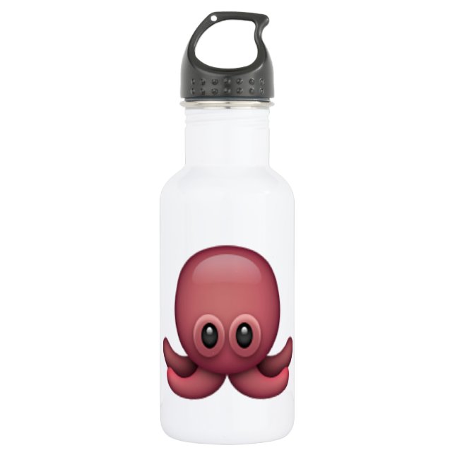 Bouteille D'eau En Acier Inoxydable Octopus - Emoji (Devant)