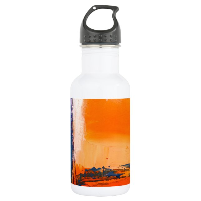 Bouteille D'eau En Acier Inoxydable Oeuvre Abstraite (Devant)