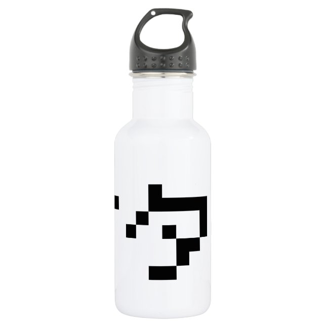 Bouteille D'eau En Acier Inoxydable OTAKU 8 bits Pixel japonais Katakana (Devant)