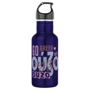 BOUTEILLE D'EAU EN ACIER INOXYDABLE OUZO