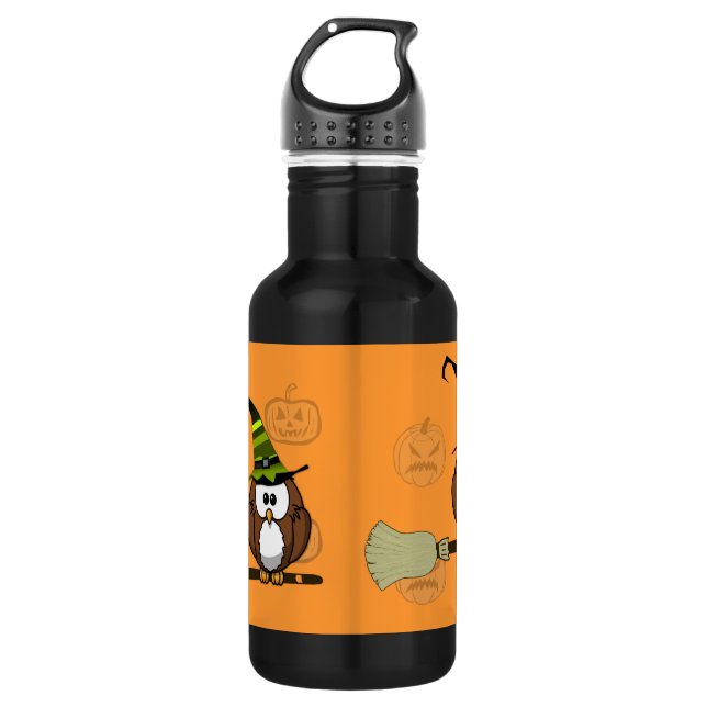 BOUTEILLE D'EAU EN ACIER INOXYDABLE OWL (Devant)