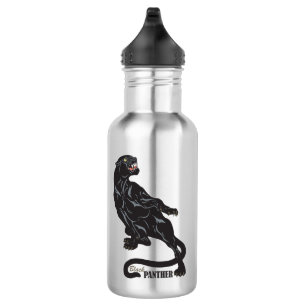Bouteille D'eau En Acier Inoxydable panthère noir