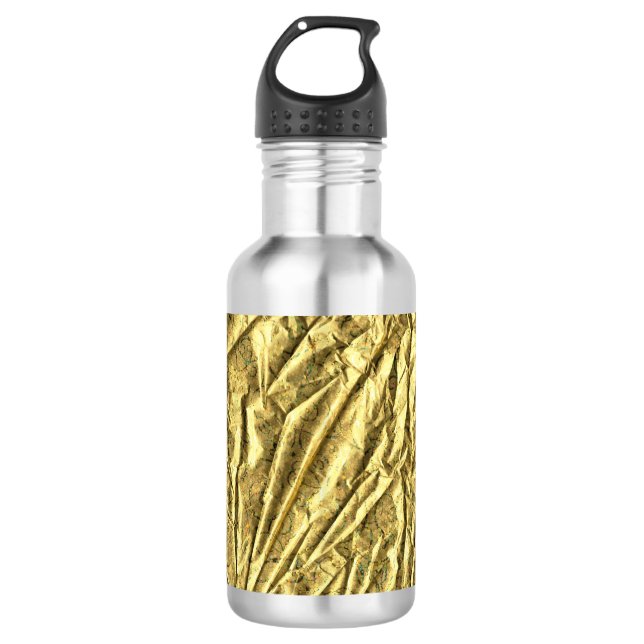 Bouteille D'eau En Acier Inoxydable Papier doré (Devant)