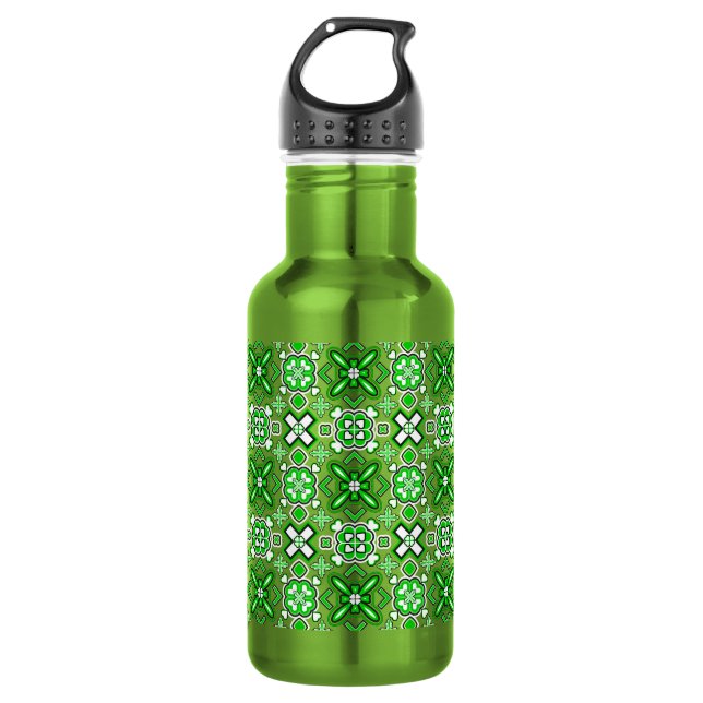 Bouteille D'eau En Acier Inoxydable Patrick Motif Rich Green (Devant)