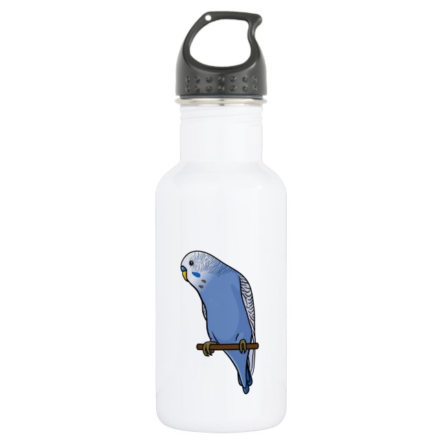 Bouteille D'eau En Acier Inoxydable Perruche bleue (Devant)