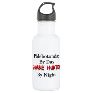 Bouteille D'eau En Acier Inoxydable Phlebotomist/chasseur de zombi