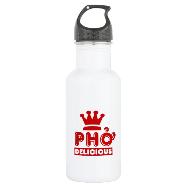 Bouteille D'eau En Acier Inoxydable Pho King Delicious (Devant)