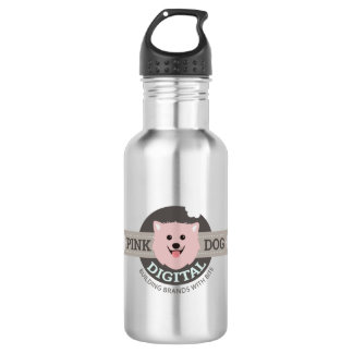 Bouteille d'eau en acier inoxydable Pink Dog Digit