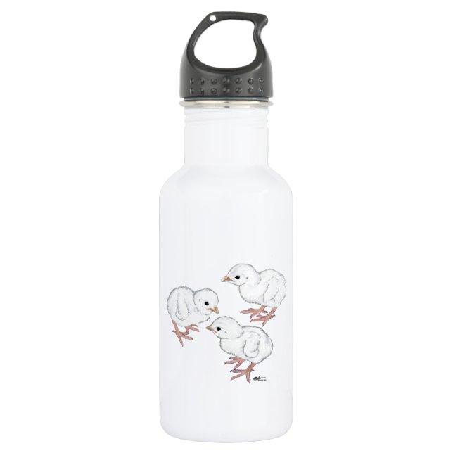Bouteille D'eau En Acier Inoxydable Pintades blanches (Devant)