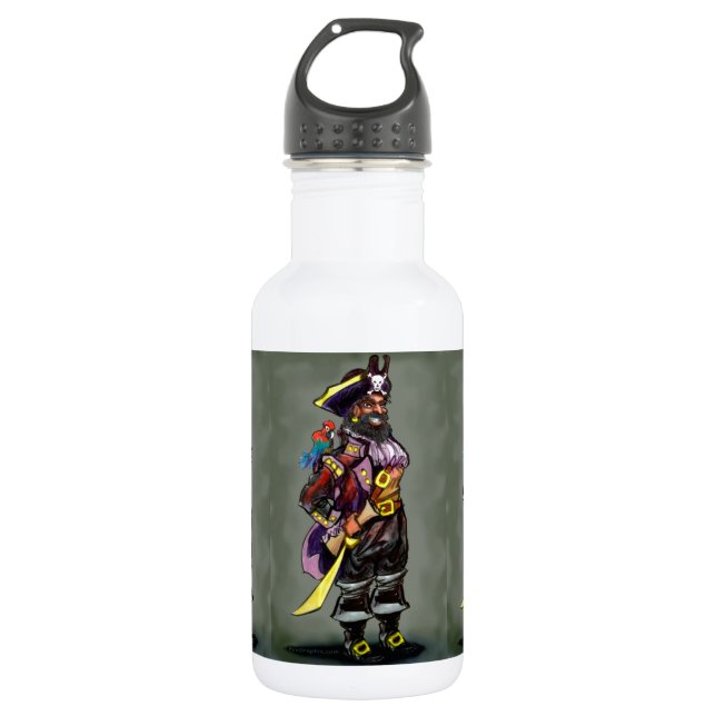 Bouteille D'eau En Acier Inoxydable Pirate (Devant)