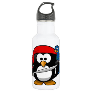 Bouteille D'eau En Acier Inoxydable Pirate Penguin