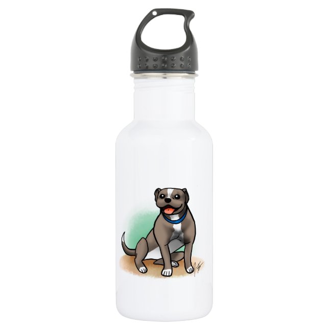 Bouteille D'eau En Acier Inoxydable Pitbull (Devant)