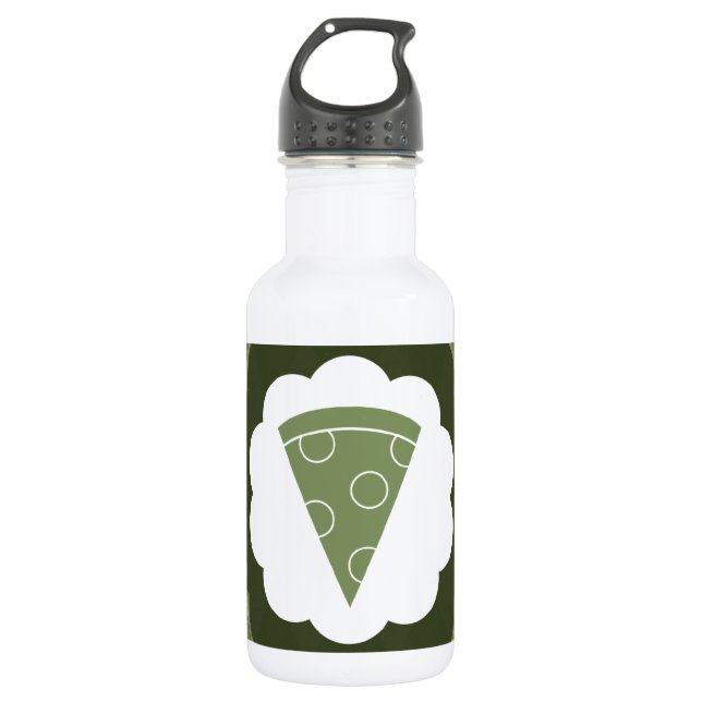 Bouteille D'eau En Acier Inoxydable pizza (Devant)