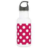 Pois blancs sur cerise