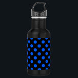 Bouteille D'eau En Acier Inoxydable Pois bleu et noir<br><div class="desc">Pois bleu et noir</div>
