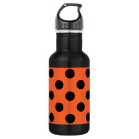 Pois noirs sur orange