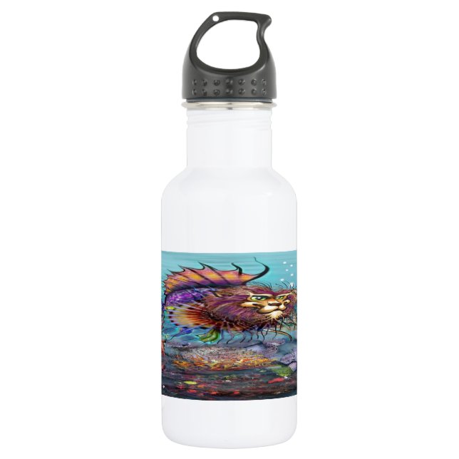 Bouteille D'eau En Acier Inoxydable Poisson (Devant)