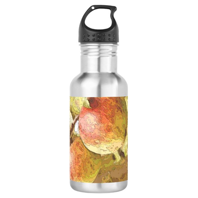 BOUTEILLE D'EAU EN ACIER INOXYDABLE POMMES (Devant)