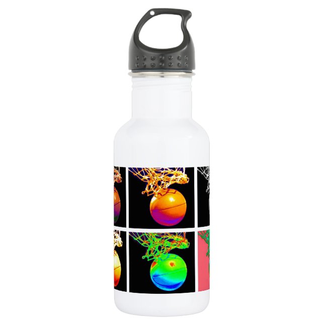 Bouteille D'eau En Acier Inoxydable Pop Art Basket (Devant)