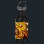 Bouteille D'eau En Acier Inoxydable Pot-pourri oranges Fractal<br><div class="desc">Image numérique de style fractal de potpourri,  y compris des oranges et divers accents de rose,  rouge,  bordeaux,  brun,  bronzé,  et un peu de vert. Un design d'automne ou d'hiver neutre.</div>