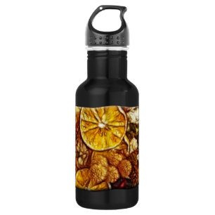 Bouteille D'eau En Acier Inoxydable Pot-pourri oranges Fractal