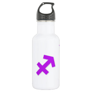 Bouteille D'eau En Acier Inoxydable Pourpre de motif de Sagittaire