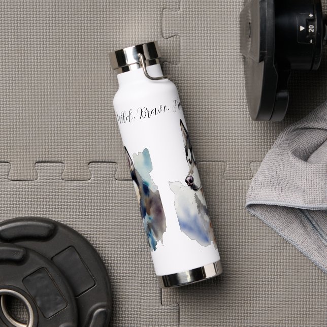 Bouteille d'eau en acier inoxydable Premium avec S (Couvercle)