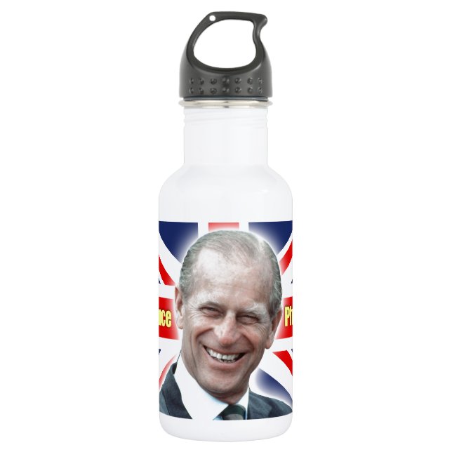 Bouteille D'eau En Acier Inoxydable Prince Philip ! (Devant)