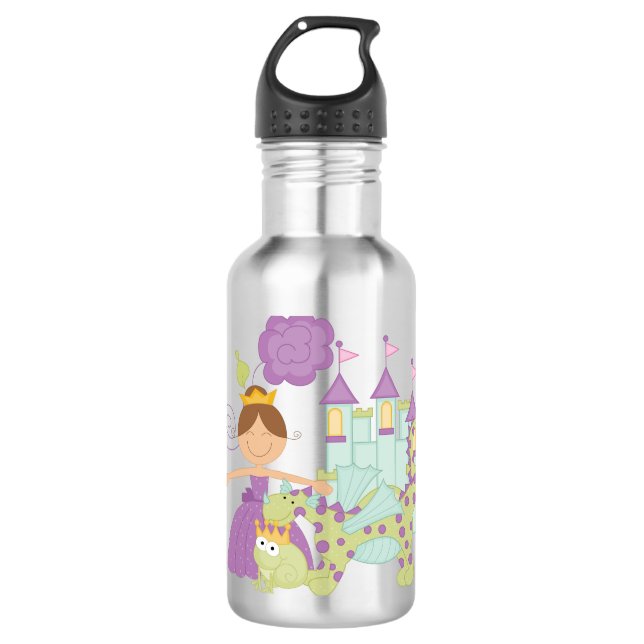 Bouteille D'eau En Acier Inoxydable Princesse de brune (Devant)