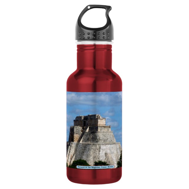 Bouteille D'eau En Acier Inoxydable Pyramide Du Magicien, Uxmal, Mexique (Devant)