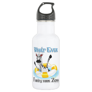 Bouteille D'eau En Acier Inoxydable Quelque chose de drôle flotte votre Zebra