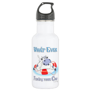 Bouteille D'eau En Acier Inoxydable Quoi qu'il flotte votre vache 3