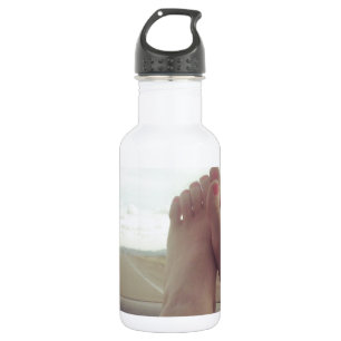 Bouteille D'eau En Acier Inoxydable reposez vos pieds sur le tableau de bord