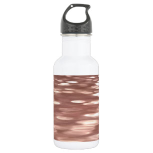 Bouteille D'eau En Acier Inoxydable Résumé #3 : Rose cuivre doré scintillant