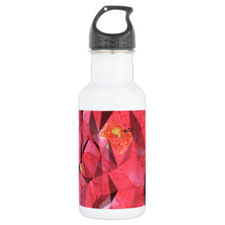Bouteille D'eau En Acier Inoxydable Roses Abstraits cubes