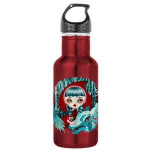 Bouteille D'eau En Acier Inoxydable Rouge des Bois