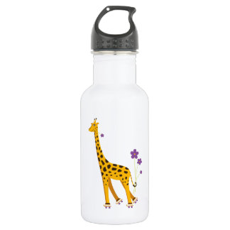Bouteille D'eau En Acier Inoxydable Rouleau à roulettes Cute Giraffe pour enfants