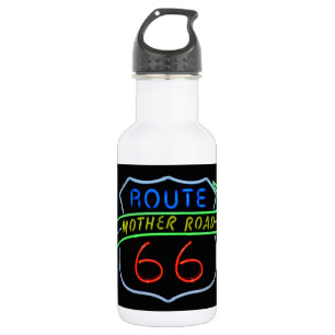 Bouteille D'eau En Acier Inoxydable Route 66, Route Mère, Panneau néon