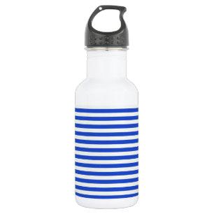 Bouteille D'eau En Acier Inoxydable Royal Blue Combination Stripes par Shirley Taylor